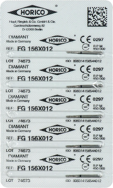 Kronentrenner 156X  Packung  5 Stück schwarz x- grob, FG, Figur 156, 4 mm, ISO 012