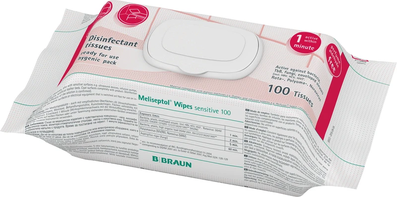 Meliseptol® Wipes sensitive  Flowpack  100 Stück 18 x 20 cm