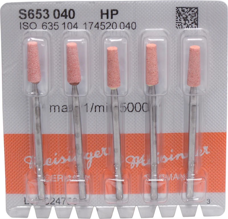 Keramische Schleifer S653  Packung  5 Stück orange mittel, HP, Figur 174, 12 mm, ISO 040