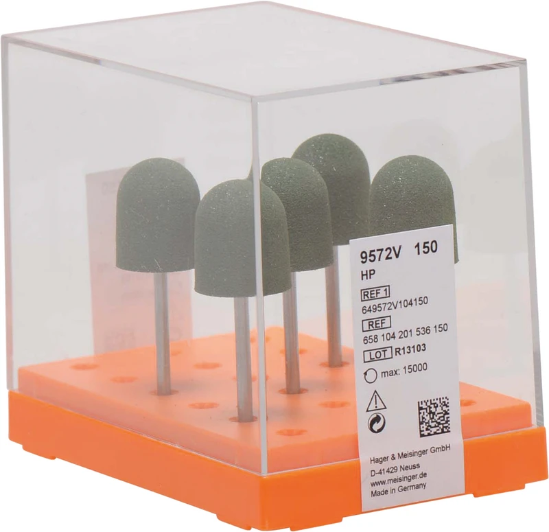 Kunststoffpolierer 9572  Packung  5 Stück grün, HP, Figur 201, 17 mm, ISO 150