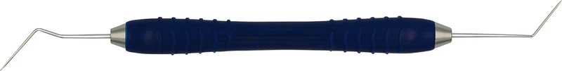 Zahnsonde Colori Silikon LS   Stück  Figur 16, LiquidSteel, doppelendig, fein, Silikongriff, blau