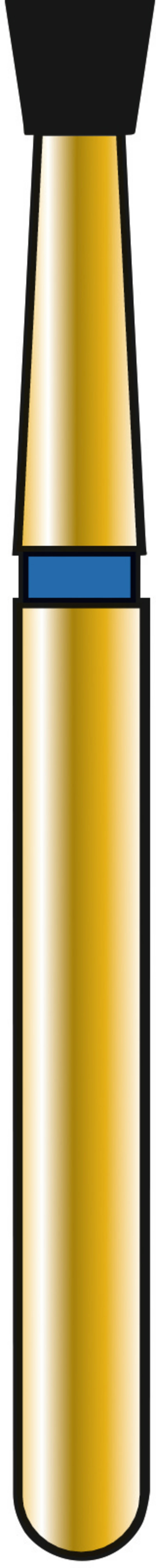 DIATECH Diamanten G805  Packung  5 Stück blau mittel (ML), FG, Figur 010 umgekehrter Kegel, 1,6 mm, ISO 018