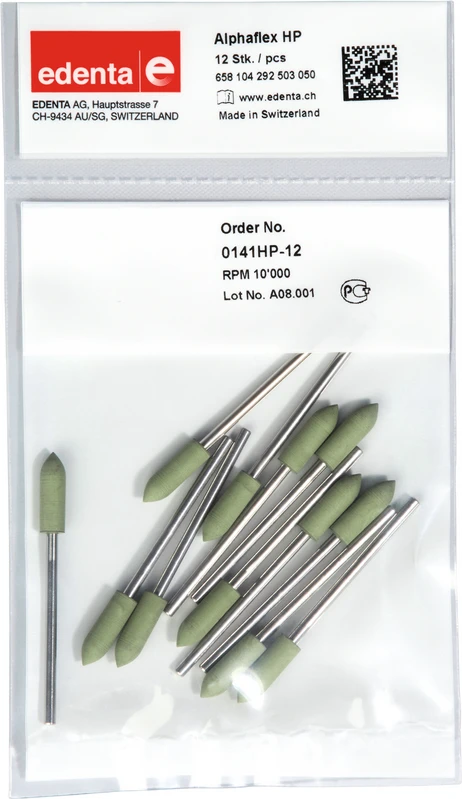 Alphaflex  Packung  12 Stück grün, HP, Figur 292, 16 mm, ISO 050