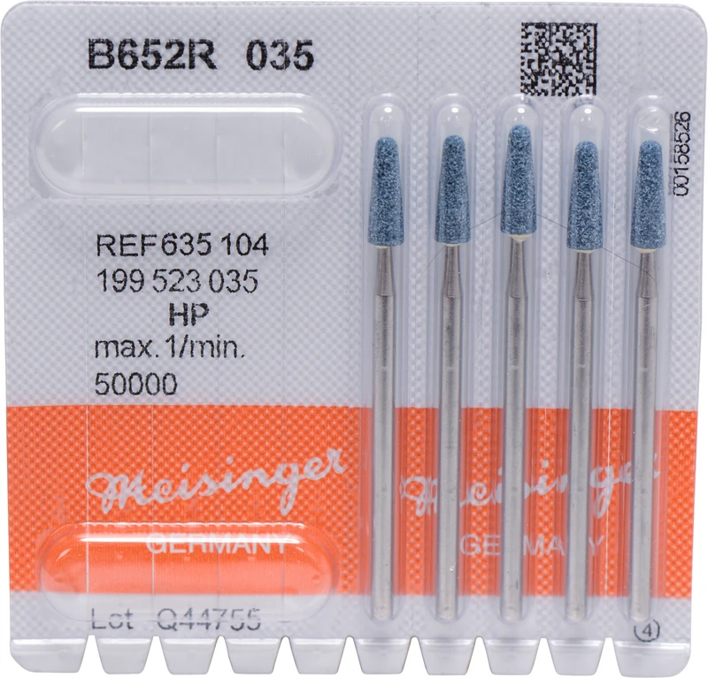 Keramische Schleifer B652R  Packung  5 Stück blau mittel, HP, Figur 199, 10,5 mm, ISO 035