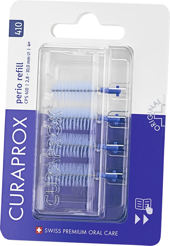 CURAPROX CPS perio   Nachfüllpackung  4 Stück 410 blau, Ø 2,8-10 mm