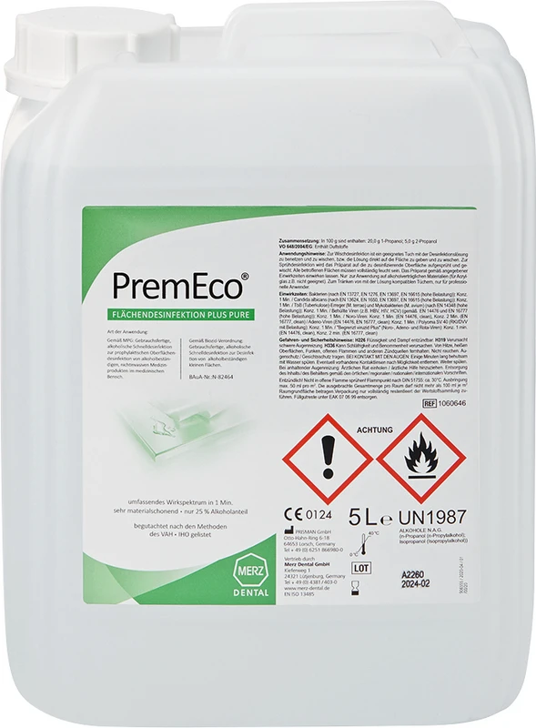 PremEco® Flächendesinfektion PLUS PURE  Kanister  5 Liter