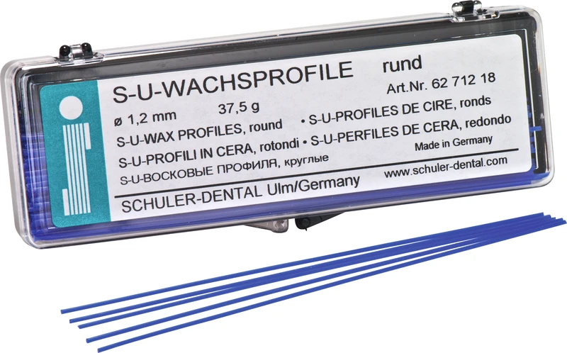 S-U-Wachsprofile  Packung  37,5 g Wachsprofile rund, 1,2 mm