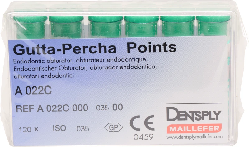 Guttapercha-Spitzen rosa  Packung  120 Stück rosa, Taper.02 ISO 035