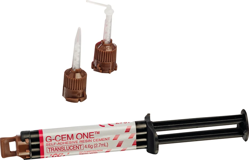 GC G-CEM ONE  Nachfüllpackung Value  8 x 4,6 g Spritze transluzent, 60 GC Automix Tips regular, 20 GC Automix Endo Tips