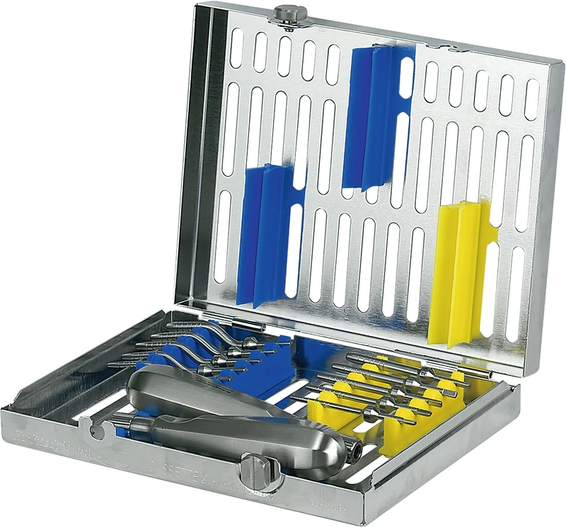 IMS Kassette Signature DIN  Stück  DIN bunt, für 10 Osteotome, 2 Griffe