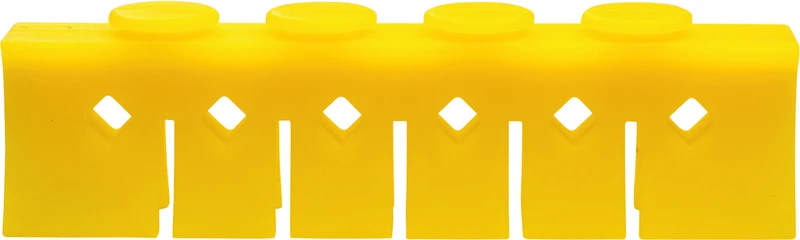 Silikon-Steg Niederhalter  Stück  gelb, für 6 Instrumente, 3029S+Clip