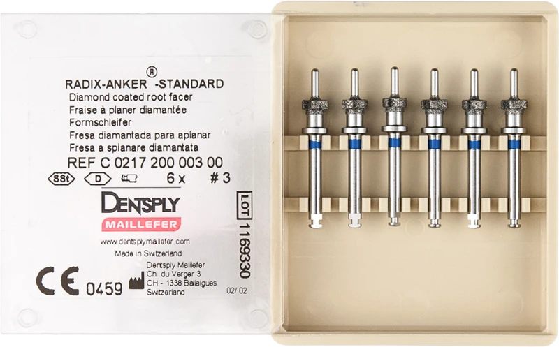 RADIX-ANKER-STANDARD  Packung  6 Stirnfräsen 3