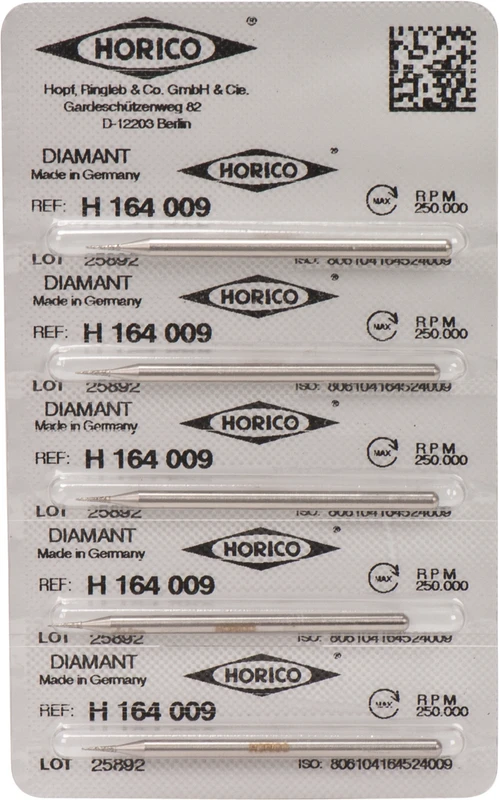 Diamantschleifer H 164  Packung  5 Stück HP, Figur 164, 4 mm, ISO 009