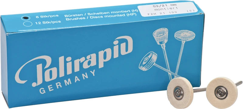 Filzkörper  Packung  6 Stück Nr. 59, HP, Filz, Ø 21 mm, S: 3,5 mm