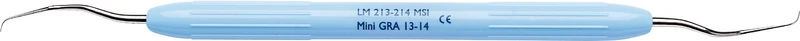 LM DuraGradeMAX Mini Gracey  Stück  Figur 13\14, distal, Präm.\Molaren, hellblau, LM-ErgoNorm Griff