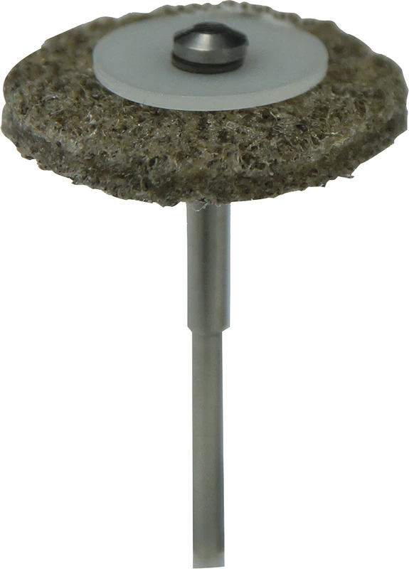 TOPDENT Finisher I-V  Packung  10 Stück I, beige-braun grob, 28 mm, 4 Unterlegscheiben , 1 Mandrell