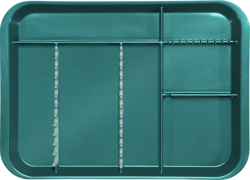 B-Lok Tray  Stück  Tray 34 x 24,5 x 2,2 cm, mit Einteilung türkis