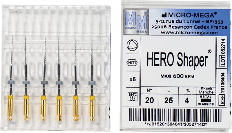 HERO Shaper® Classic  Packung  6 Stück 25 mm, 4 %, ISO 020