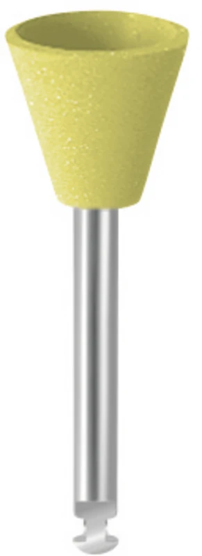 EVE ECOCOMP  Packung  10 Stück dunkelgelb fein, RA, Figur umgekehrter Kegel, 9,5 x 8 mm