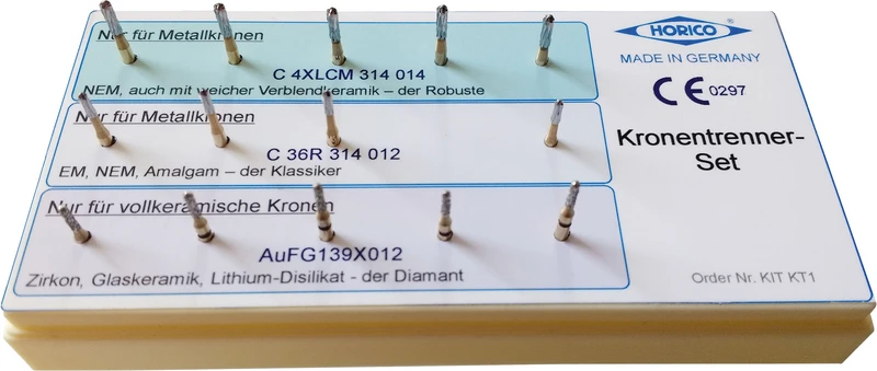 Kronentrenner-Set KT1  Packung  14 Stück (5 x C 4XLCM 314 014, 4 x C 36R 314 012, 5 x AuFG139X012)