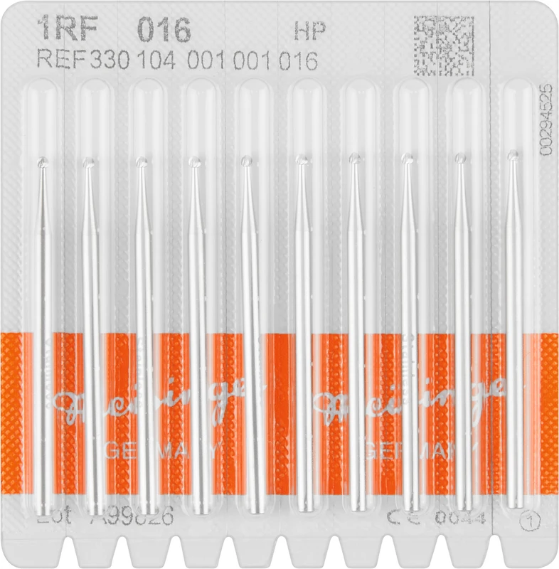 Stahlbohrer 1RF  Packung  10 Stück HP, Figur 001, ISO 016