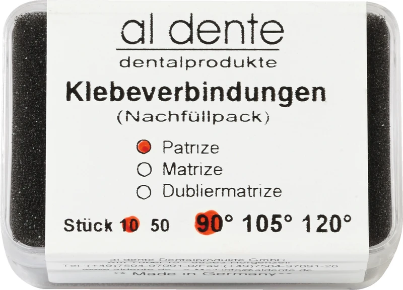 Klebeverbindungen  Packung  10 Stück small, 90°