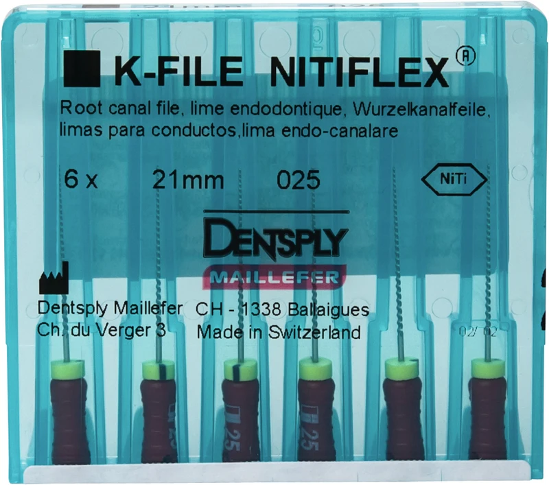File NiTiflex  Packung  6 Stück 21 mm ISO 025
