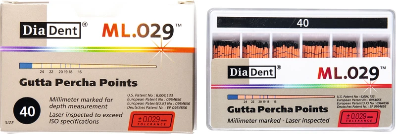 DiaDent® ML.029 Gutta Percha Points  Packung  120 Stück ISO 040