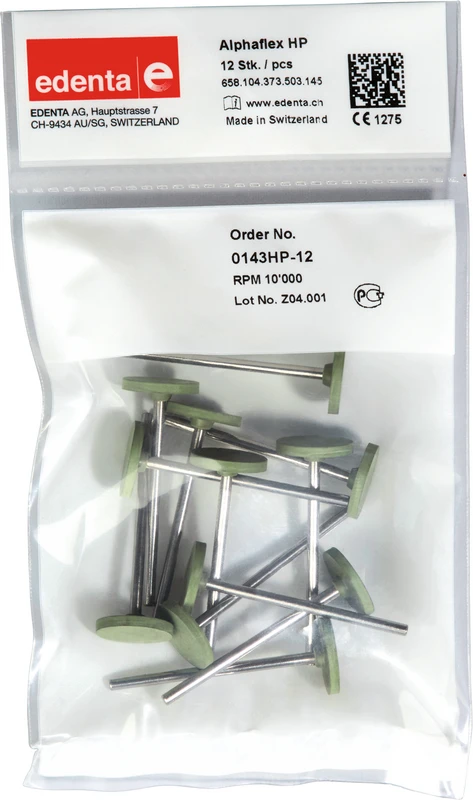 Alphaflex  Packung  12 Stück grün, HP, Figur 373, 2 mm, ISO 150