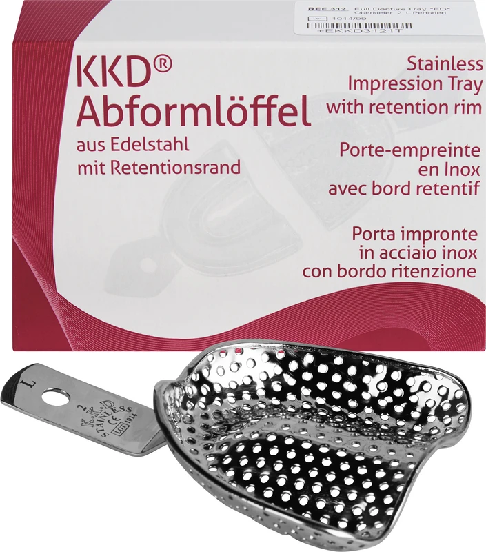 KKD® Abformlöffel unbezahnt  Stück  OK-2 FDL, perforiert