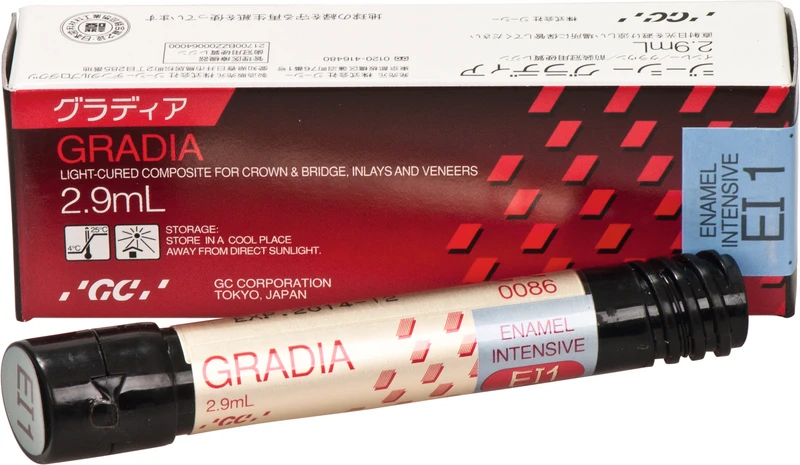 GC GRADIA®  Spritze  2,9 ml Paste enamel intensiv EI 1