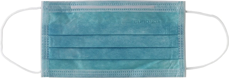 Monoart® Mundschutz Protection 3  Box  50 Stück mit Gummizug, lagunablau