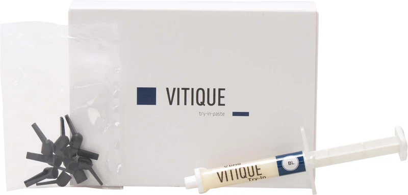 Vitique  Spritze  3,9 g Try-In-Paste BL, 10 Veneer-Tips
