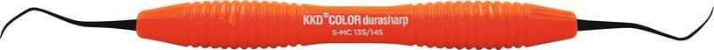 KKD® COLOR durasharp Scaler  Stück  orange, für Front- und Seitenzähne, mit Silicongriff