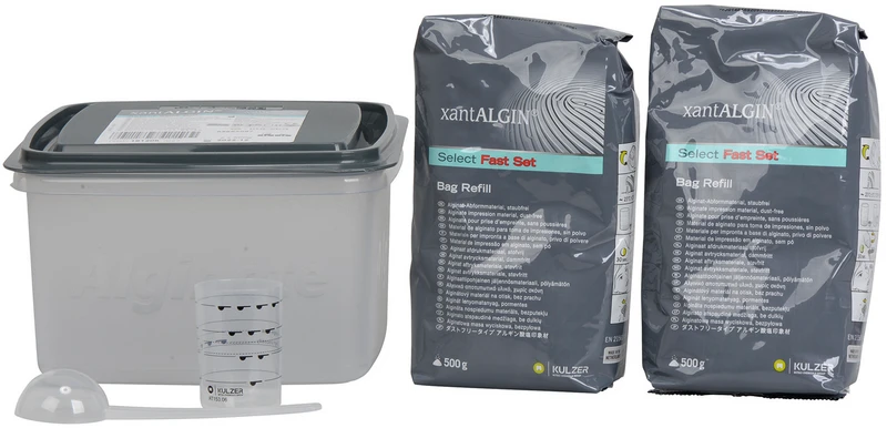 xantALGIN® Select  Klinikpackung  2 x 500 g Beutel Pfefferminze, 1 Vorratsbox, 1 Messbesteck