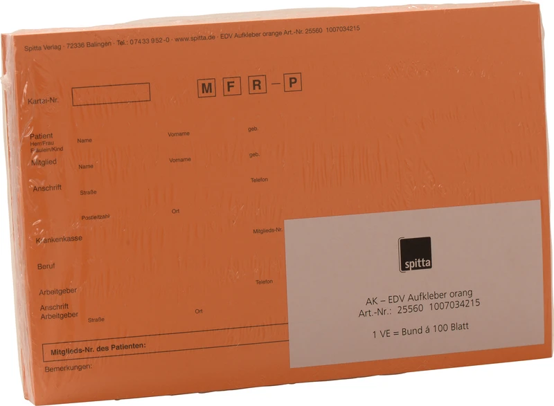 Adressaufkleber DIN A5   Packung  100 Stück orang