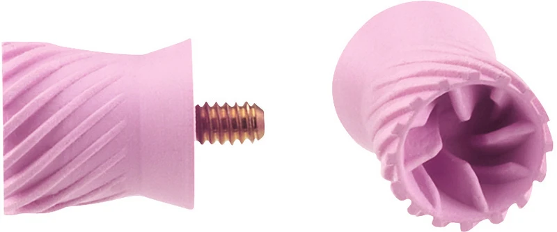 Young Prophylaxekelch Elite weich  Packung  144 Stück pink, kurz, extraweich, Screw Type