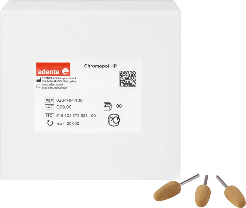 ChromoPol  Packung  100 Stück unmontiert, braun mittel, Figur 273, 24,5 mm, ISO 100