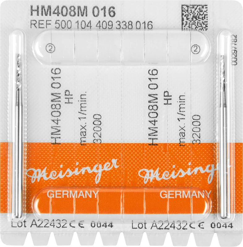 Chirurgie Fräser HM 408M  Packung  2 Stück HP, Figur 409, 10 mm, ISO 016
