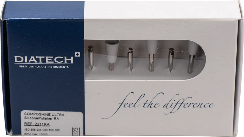 DIATECH COMPOSHINE ULTRA  Packung  10 Stück weiß, RA, Figur 030 Kelch, 9,5 mm, ISO 060