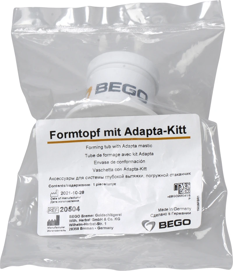 Adapta  Stück  Formtopf mit Adapta-Kitt