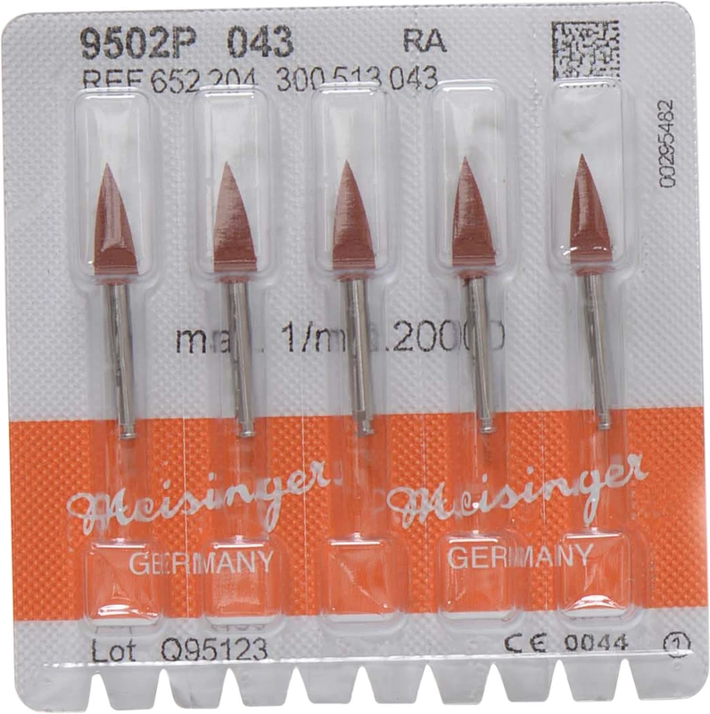 Universalpolierer 9502  Packung  5 Stück braun mittel, RA, Figur 300, 12 mm, ISO 043