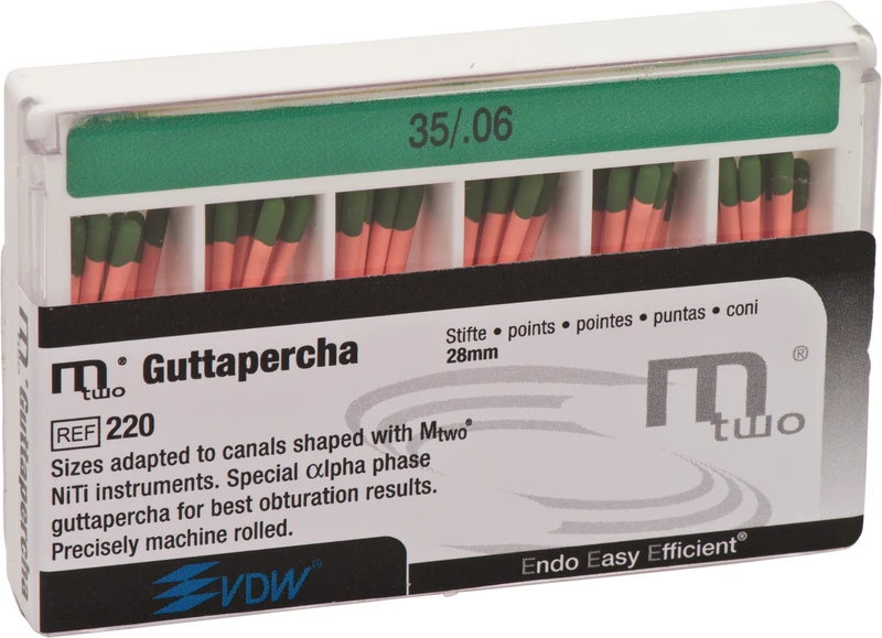 Mtwo® Guttapercha  Packung  60 Stück Taper.06, ISO 035