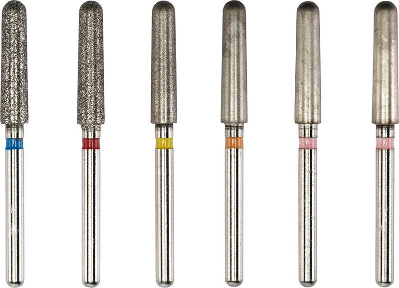 Circone FG Diamanten  Set  6 Stück Größe 1 (blau, rot, gelb, orange, 2 x rosa)