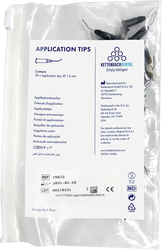 Visalys® Bulk Flow Application Tips   Packung  50 Stück Ø 1,2 mm