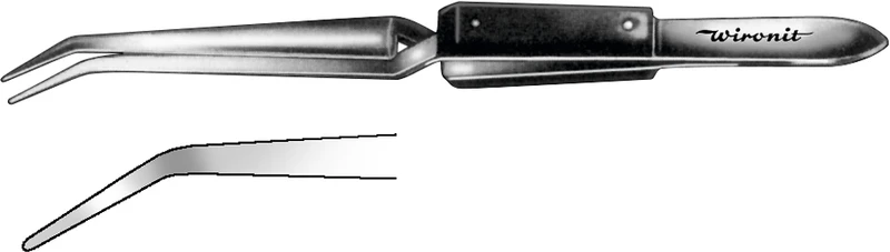 Lötpinzette  Stück  HWC 145-16, 160 mm, gebogen