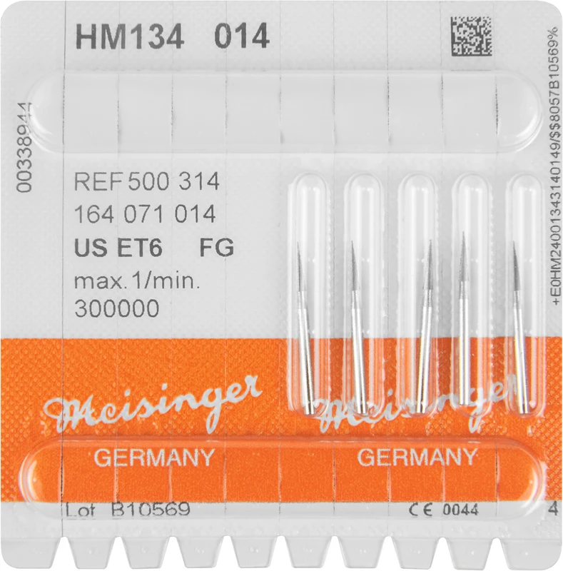 HM-Finierer 134  Packung  5 Stück fein, FG, Figur 164, 6 mm, ISO 014