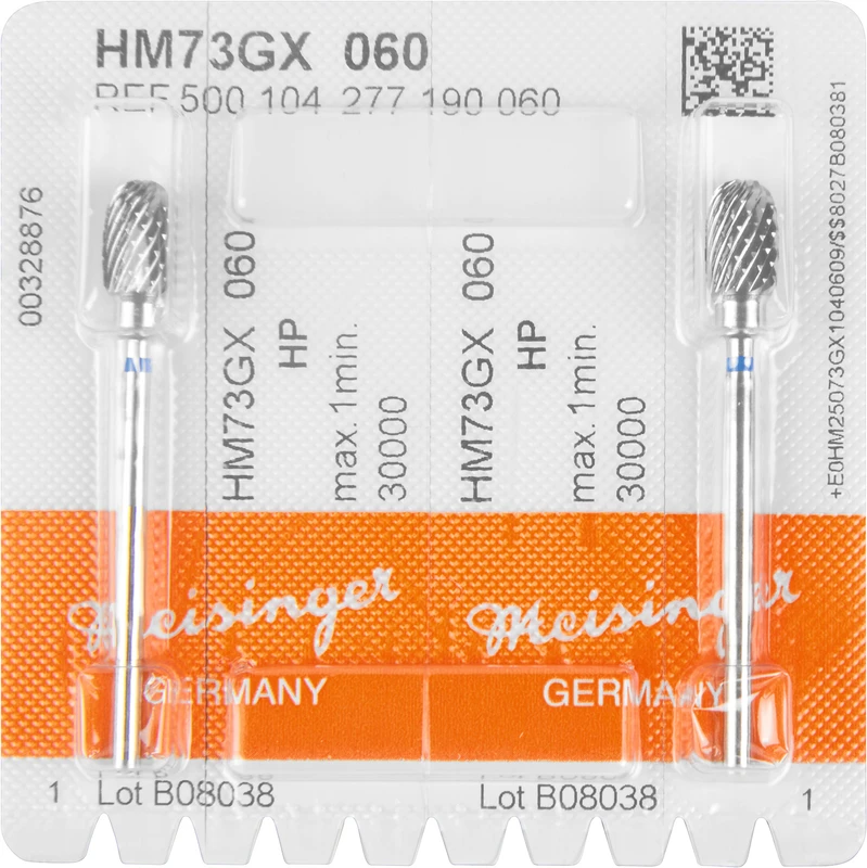 HM-Fräser GX  Packung  2 Stück kreuzverzahnt, blau standard, HP, Figur 277, 10 mm, ISO 060