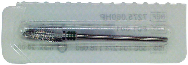 Omni HM-Fräser Schliff 75  Stück  einfachverzahnt mit Querhieb, 3 x grün grob, HP, Figur 274, 14 mm, ISO 060