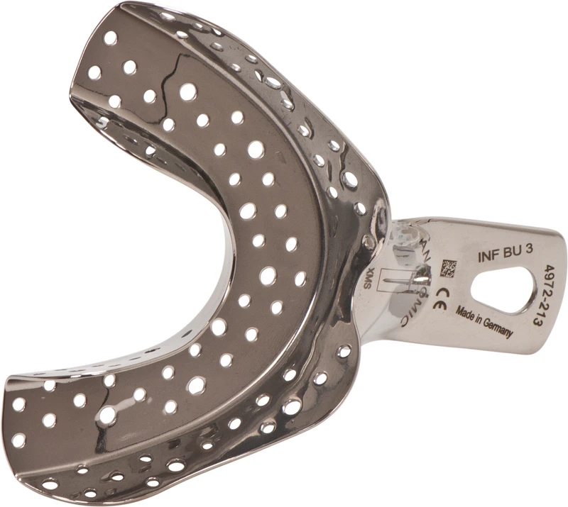 Abformlöffel bezahnt  Stück  UK Gr. B3, perforiert